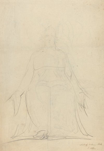 Een Stijgende Spiraal van Figuren door William Blake