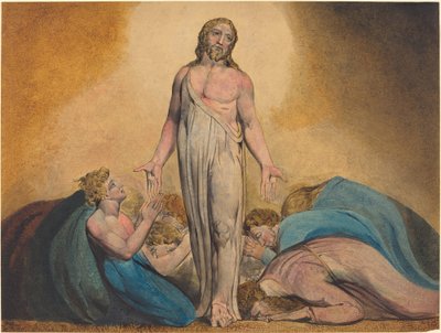 Christus verschijnt aan zijn discipelen na de opstanding door William Blake