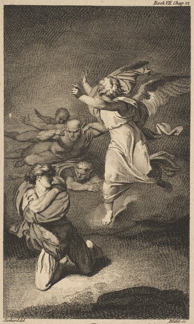Clarences droom, Shakespeare, Richard III, Act 1, Scene 4 door William Blake