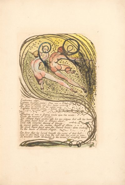 Europa. Een Profetie, Plaat 10, Enitharmon sliep . . . .  (Bentley 12) door William Blake