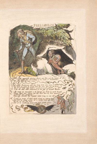 Europa. Een Profetie, Plaat 3, Preludium door William Blake