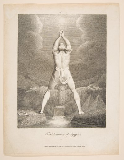 Bestrijding van Egypte Erasmus Darwin, De Botanische Tuin, 1791 door William Blake