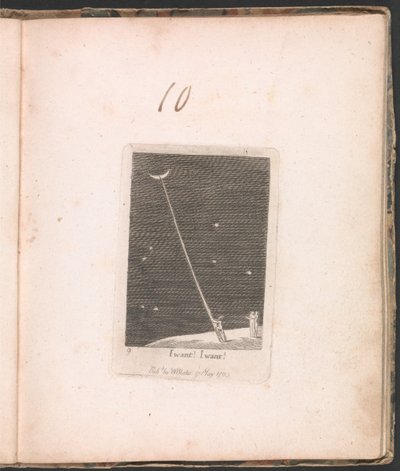 Voor kinderen. De poorten van het paradijs, Plaat 11, Ik wil! Ik wil! door William Blake