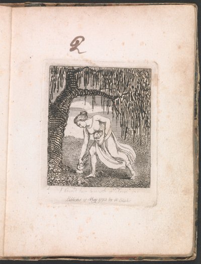 Voor Kinderen. De Poorten van het Paradijs, Plaat 3, Ik vond hem onder een Boom door William Blake