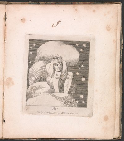 Voor kinderen. De poorten van het paradijs, Plaat 6, Lucht door William Blake