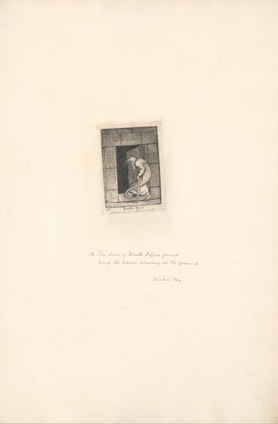 Voor de Geslachten - De Poorten van het Paradijs, Plaat 17, Deur van de Dood door William Blake
