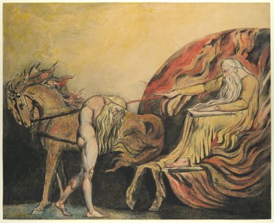 God oordeelt Adam door William Blake