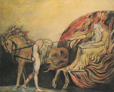 God oordeelt Adam door William Blake