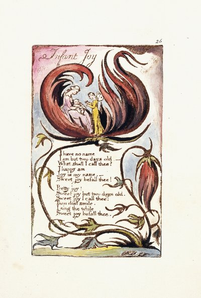 Vreugde van het kind, 1789 door William Blake