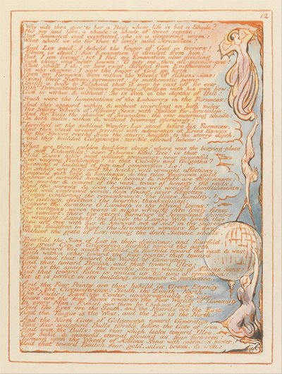 Jeruzalem, Plaat 12, Waarom wil je haar geven.... door William Blake