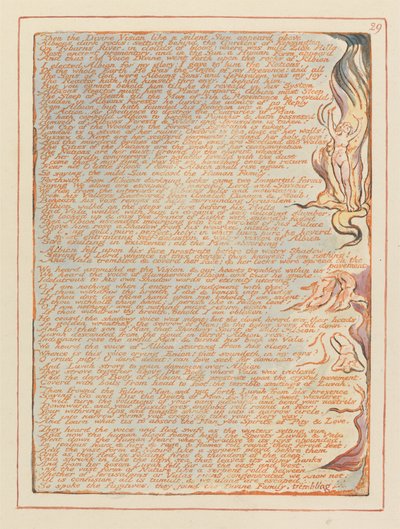 Jeruzalem, Plaat 29, Toen de Goddelijke Visie.... door William Blake