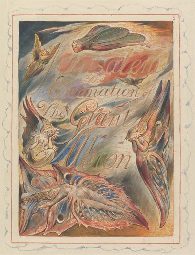 Jeruzalem, Plaat 2, Titelpagina door William Blake