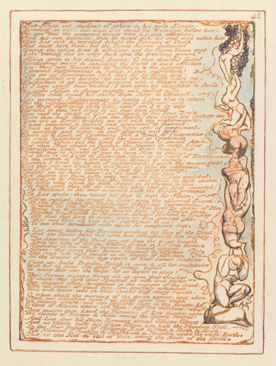 Jeruzalem, Plaat 42, Zo zat Albion.... door William Blake