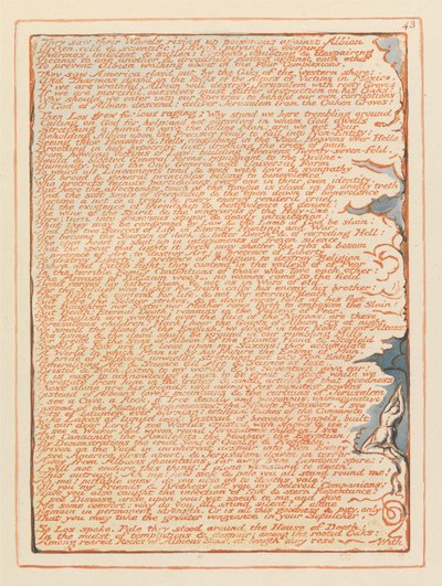Jeruzalem, Plaat 43, Ze Zagen hun Wielen.... door William Blake