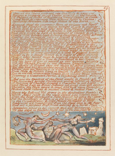 Jeruzalem, Plaat 69, Toen alle Mannen.... door William Blake