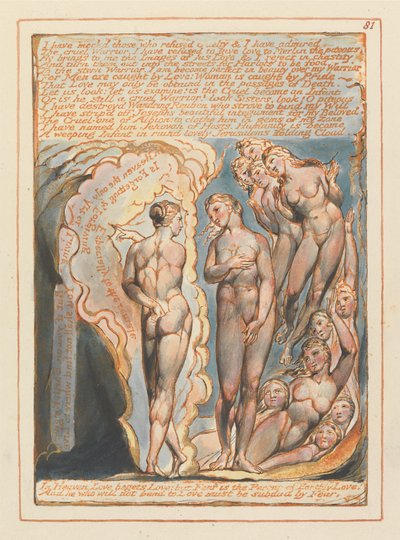 Jeruzalem, Plaat 81, Ik heb degenen bespot.... door William Blake