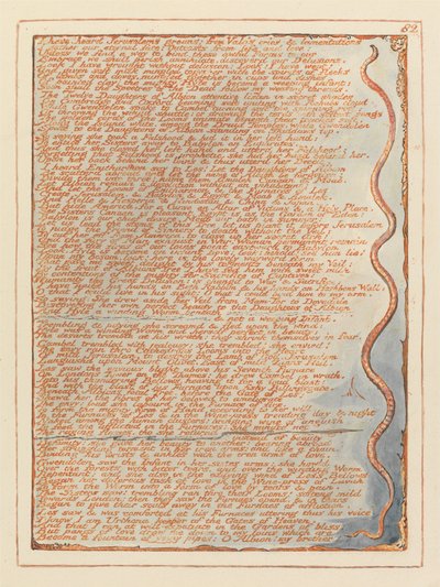 Jeruzalem, Plaat 82, Ik heb de kreten van Jeruzalem gehoord... door William Blake