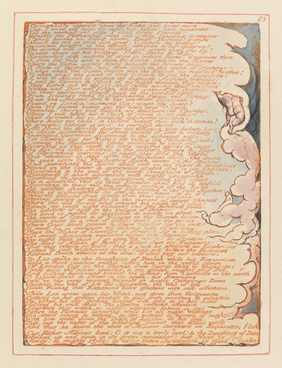 Jeruzalem, Plaat 83, Bederfelijkheid verschijnt op uw ledematen... door William Blake