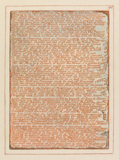Jeruzalem, Plaat 90, Het Vrouwelijke Scheidt Zich... door William Blake