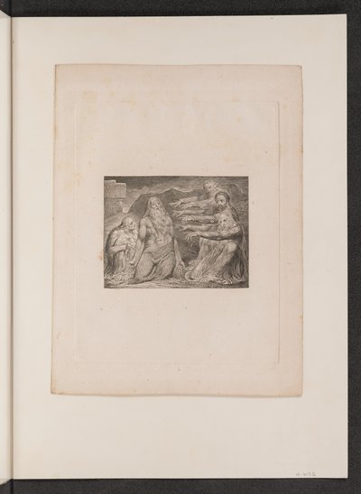 Job Berispt door Zijn Vrienden door William Blake
