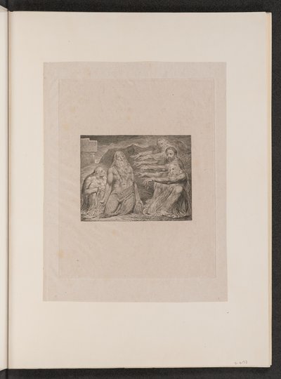 Job Berispt door Zijn Vrienden door William Blake