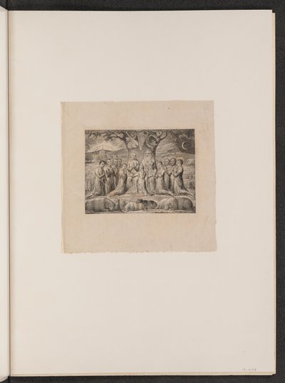Job en Zijn Familie door William Blake
