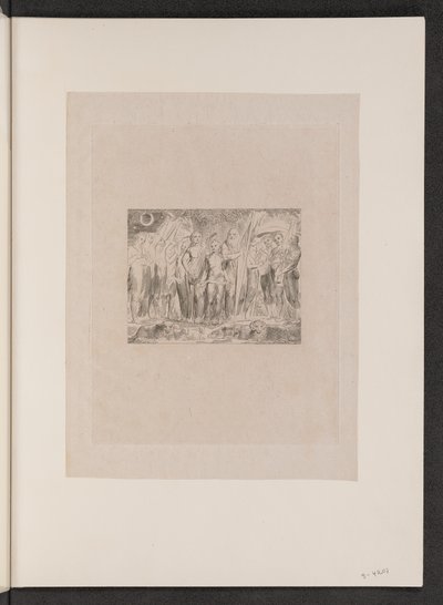 Job en zijn familie hersteld in welvaart, 1825 door William Blake