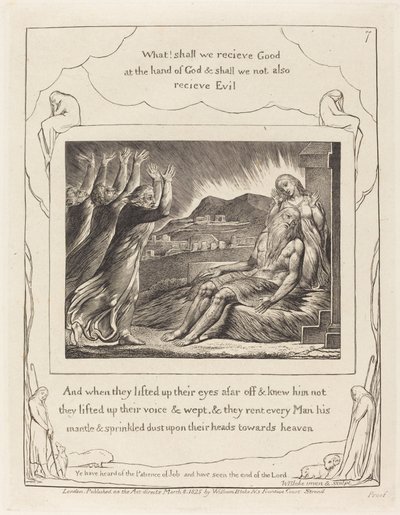 Jobs Troosters door William Blake