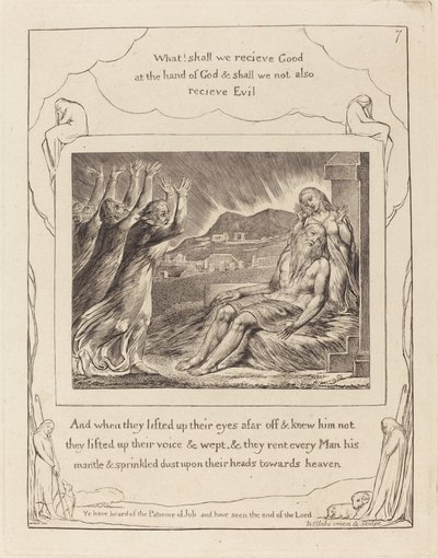 Jobs Troosters door William Blake
