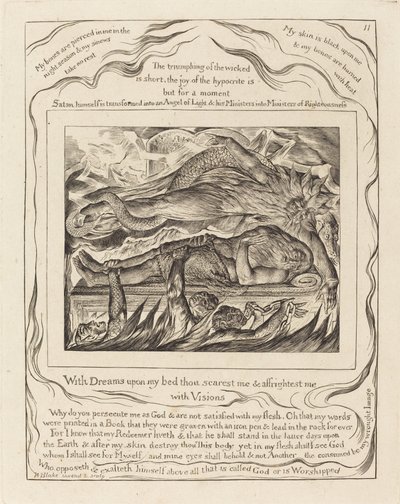 Jobs Kwade Dromen door William Blake