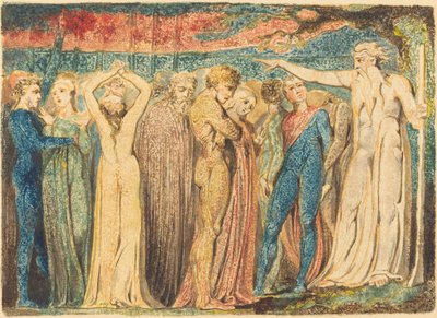 Jozef van Arimathea predikt aan de Britten door William Blake