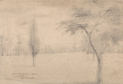 Landschap met Torenspits door William Blake