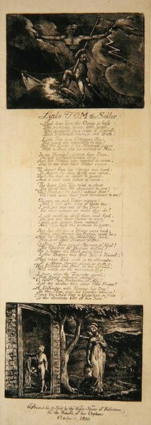 Kleine Tom de Zeeman, door William Hayley door William Blake