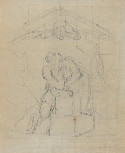 Los en Zijn Spectre [verso] door William Blake