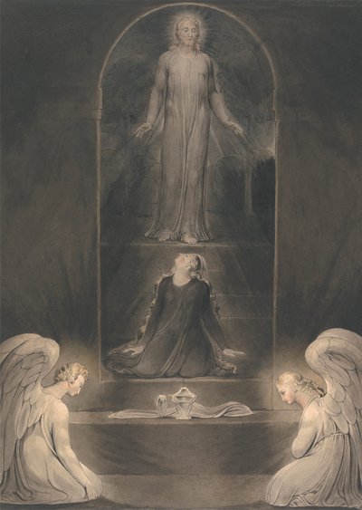 Maria Magdalena bij het Graf door William Blake