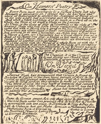 Over de poëzie van Homerus en over Vergilius door William Blake
