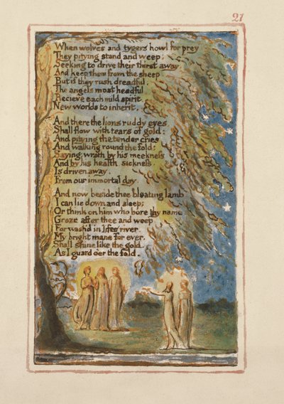 P.125-1950.pt21 Nacht (vervolg): plaat 21 uit Songs of Innocence and of Experience (kopie AA) c.1815-26 door William Blake
