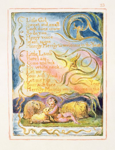 Lente (vervolg): plaat 23 uit Songs of Innocence and of Experience (kopie AA) door William Blake
