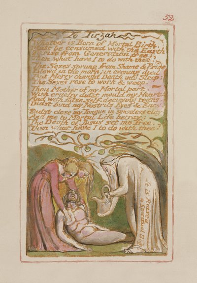 P.125-1950.pt52 Aan Tirzah: plaat 52 uit Songs of Innocence and of Experience (kopie AA) c.1815-26 door William Blake