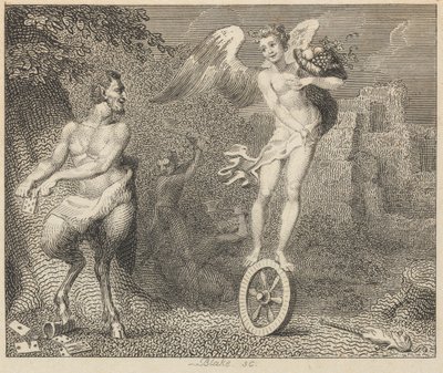 Pan en Fortuin door William Blake
