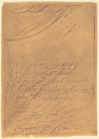 Neudruck von Fragment einer stornierten Platte für "Eine Prophezeiung" door William Blake