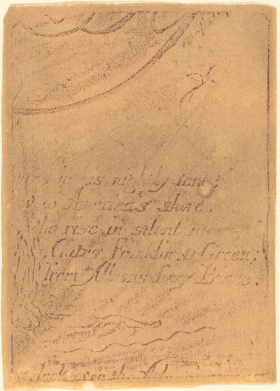 Herdruk van fragment van geannuleerde plaat voor A Prophecy, 1793 door William Blake