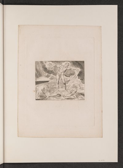 Satan slaat Job met zweren door William Blake