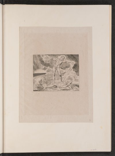 Satan slaat Job met zweren door William Blake