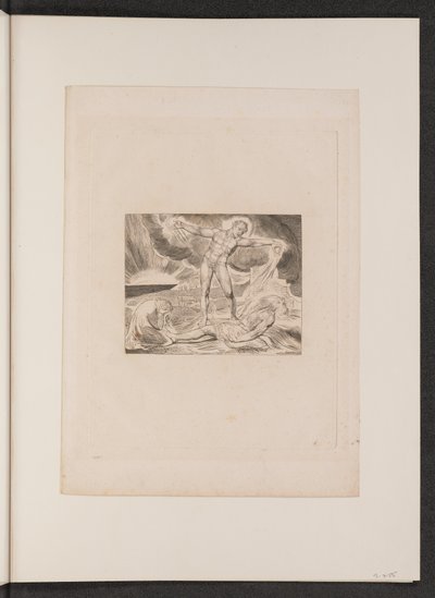 Satan slaat Job met zweren door William Blake