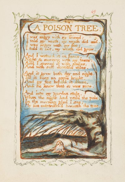 Liederen van Onschuld en Ervaring: Een Giftige Boom door William Blake