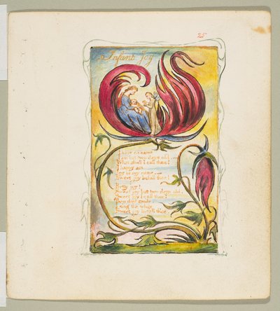 Songs of Innocence and of Experience: Infant Joy, ca. 1825 door William Blake