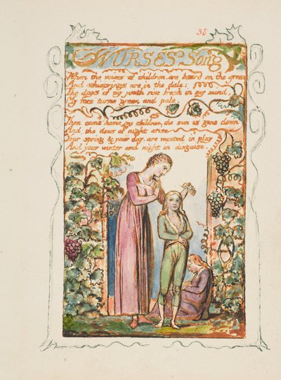 Songs of Innocence and of Experience: Nurses Song door William Blake