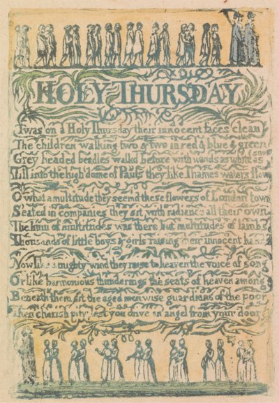 Songs of Innocence and of Experience, Plaat 24, "Het goddelijke beeld" (Bentley 18) door William Blake