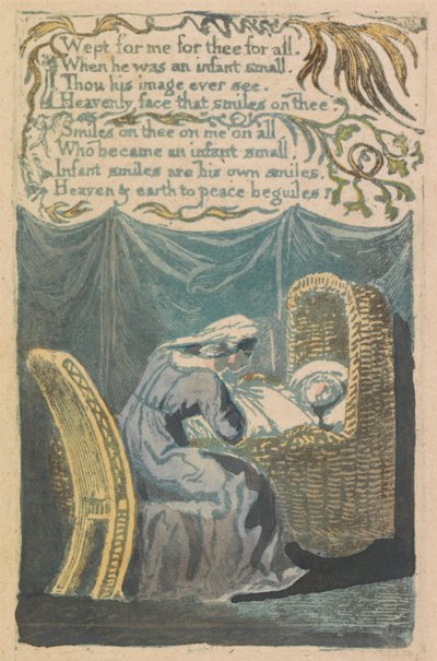 Songs of Innocence and of Experience, Plaat 26, "Een Wiegelied" (Bentley 16) door William Blake